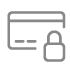 Card and lock icon