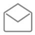 Open envelope icon